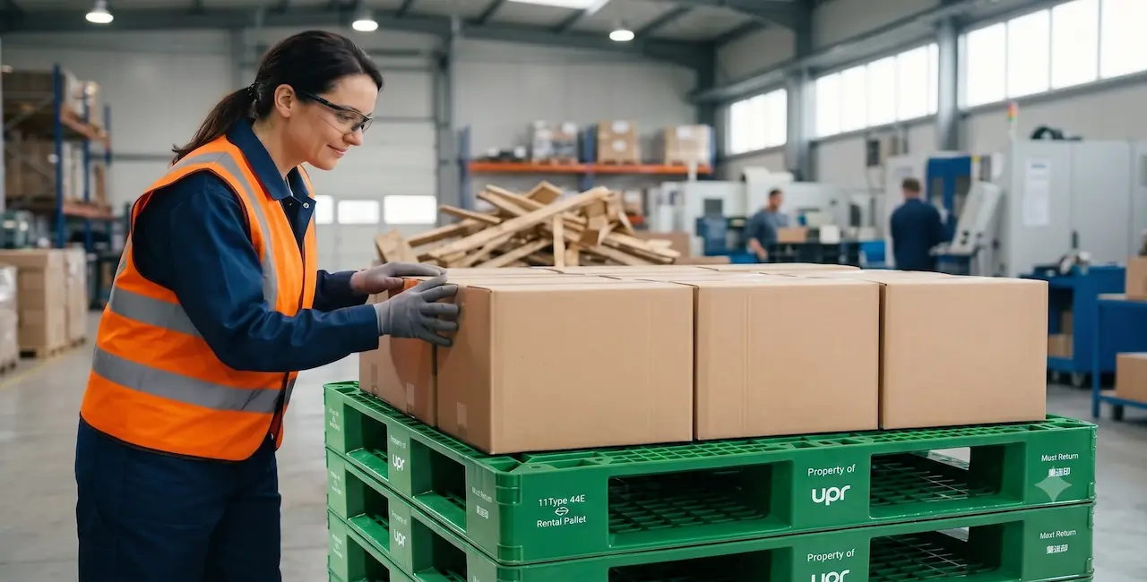 upr plastic pallet vs broken wooden pallet