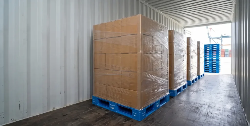 Certified premium plastic pallets by UPR Malaysia optimizing container space